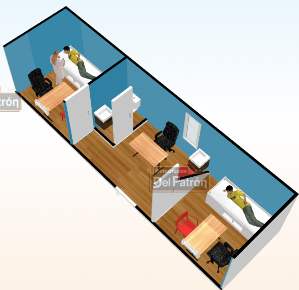 Consultorio Doble y Sala Recepción para Diagnostico CCDR-9M-A - Imagen 2