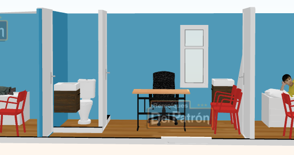 Consultorio Doble y Sala Recepción para Diagnostico CCDR-9M-A