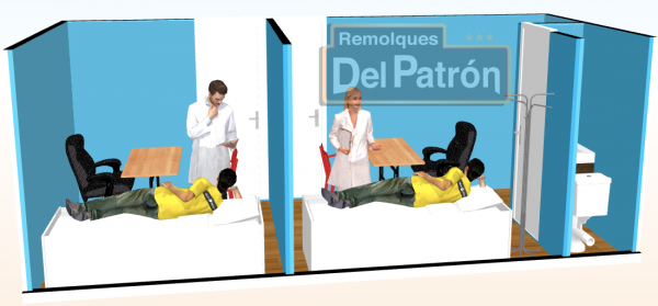 Consultorio Doble para Diagnostico CCD-6M-A - Imagen 3