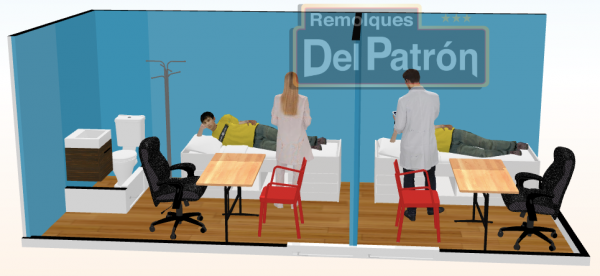 Consultorio Doble para Diagnostico CCD-6M-A - Imagen 2